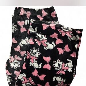 Cute Cat and Bow Print Pajama Pants
